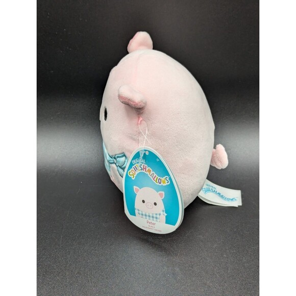 Squishmallows Peter The Pig With Blue Bandana 5” Spring Farm Squad Plush - Picture 5 of 7